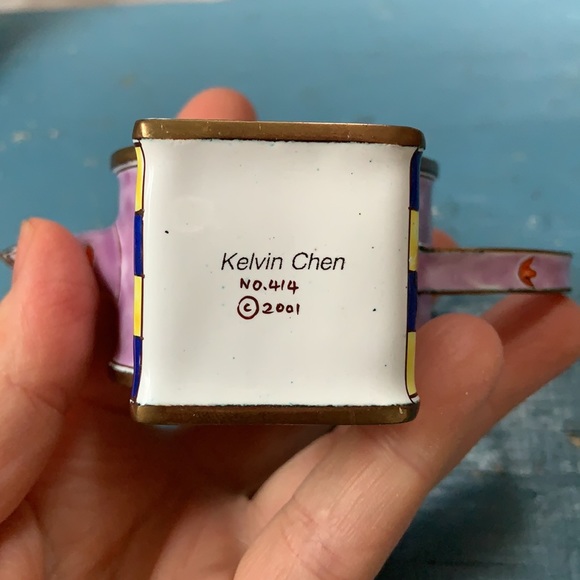 Kelvin Chen enamel miniature teapot - Picture 7 of 7